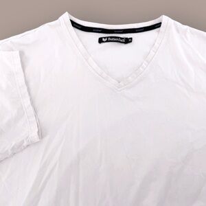 Buttercloth Icy Cotton V-Neck Shirt White Men's XL Shark Tank Cooling Soft